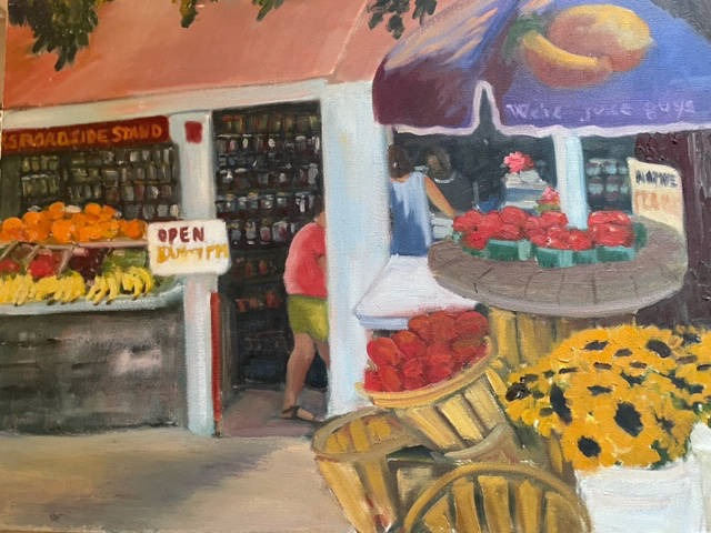 Little Compton - Walkers roadside stand Little Compton18x24